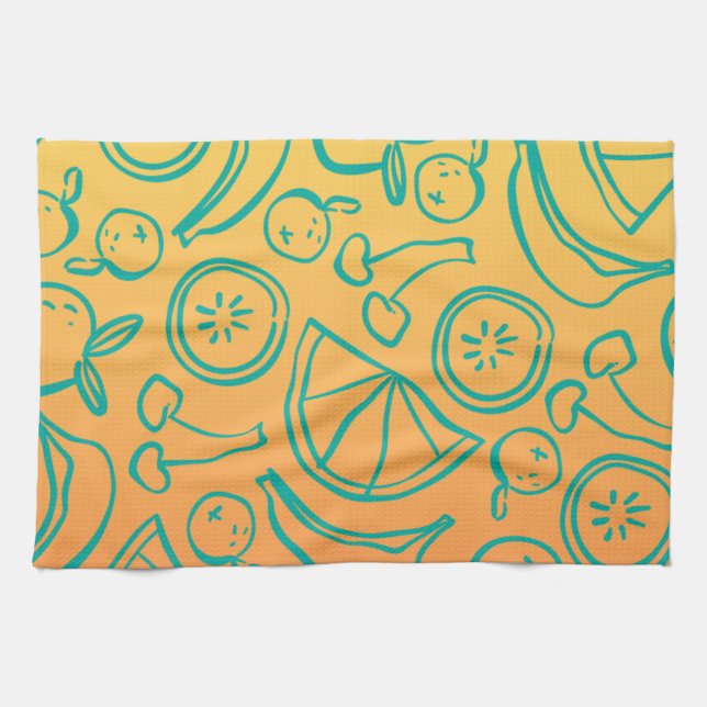 Fruits Tea Towel (Horizontal)