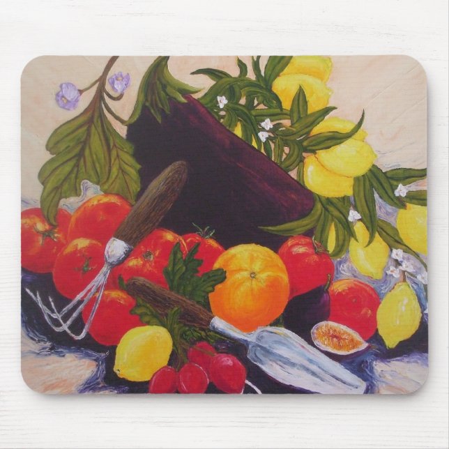 Fruits & Vegetables Medley Mouse Pad (Front)