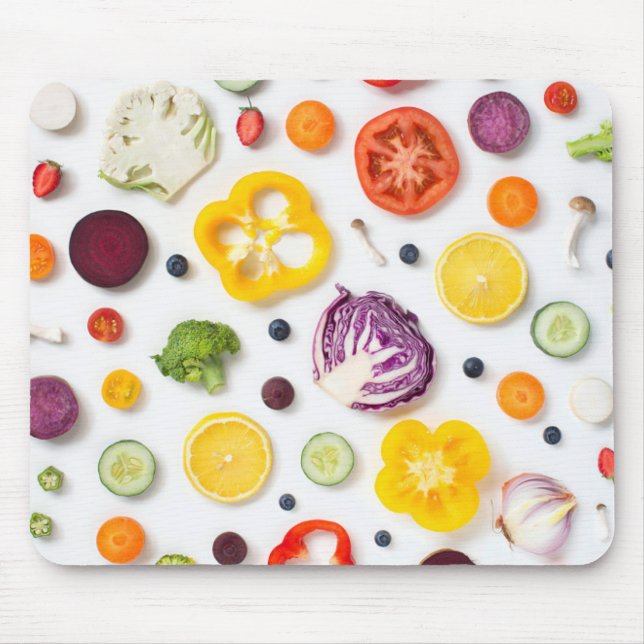 Fruits & Vegetables Mouse Pad (Front)