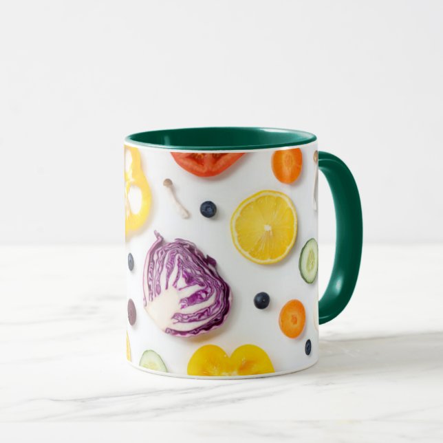 Fruits & Vegetables Mug (Front Right)