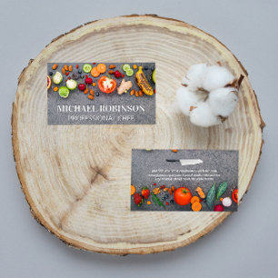 Fruits Vegetables Nuts Spices   Culinary Business Card