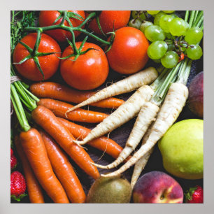 Fruits & Veggies kitchen poster