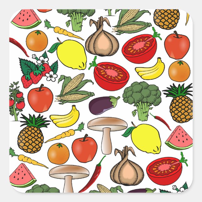 Fruits & Veggies stickers (Front)