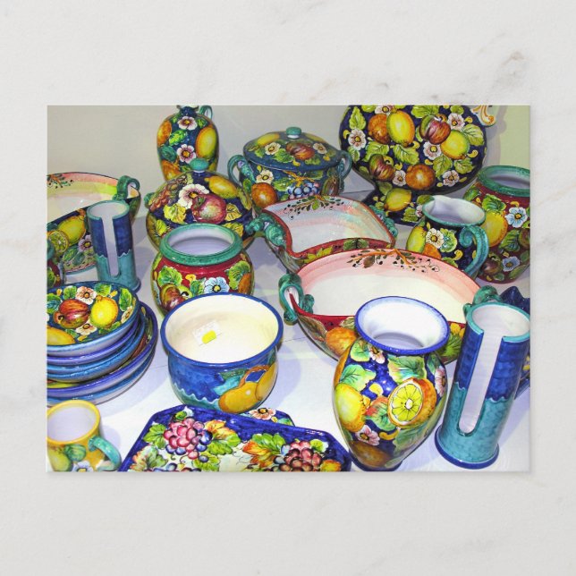 Fruity Ceramics from Sorrento(Italy) Postcard (Front)