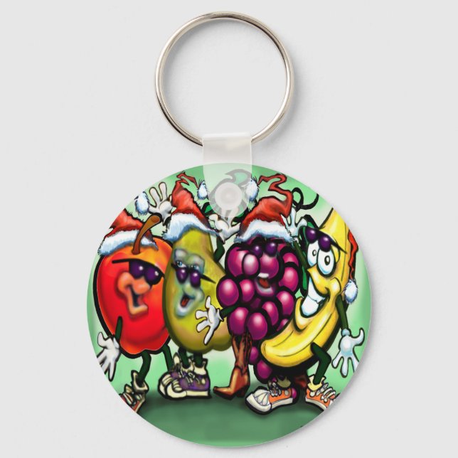 Fruity Christmas Key Ring (Front)
