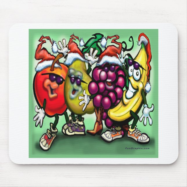 Fruity Christmas Mouse Pad (Front)