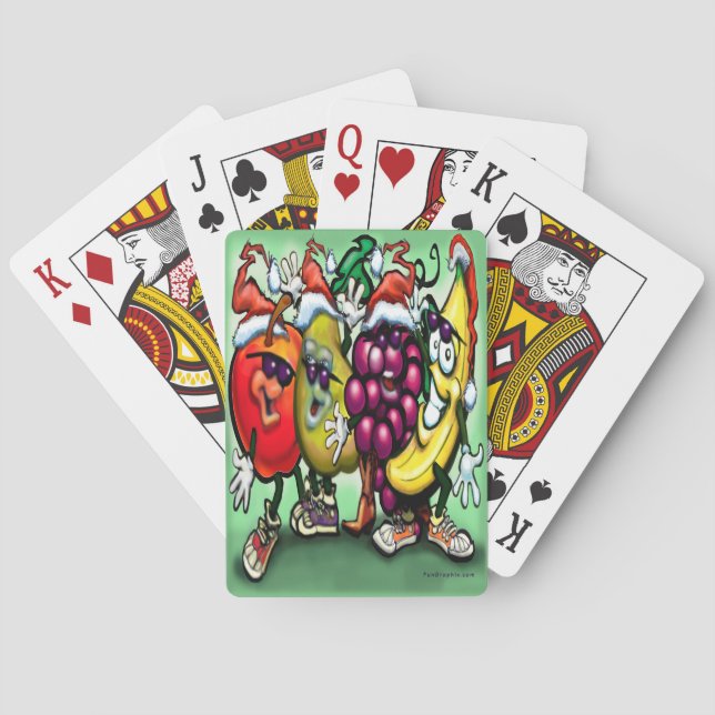 Fruity Christmas Playing Cards (Back)