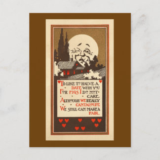 Fruity Date Request Postcard