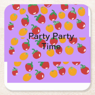 Fruity Delights  Square Paper Coaster
