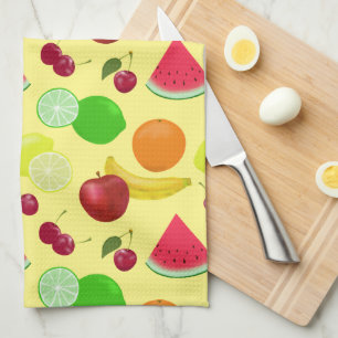 Fruity Fruits You Customise Cute Tea Towel