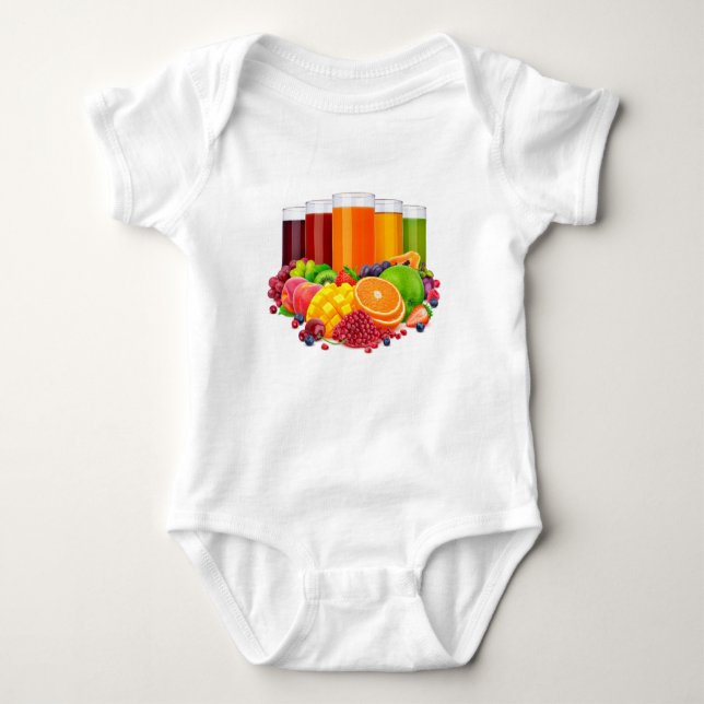  Fruity Fun Baby Bodysuit (Front)