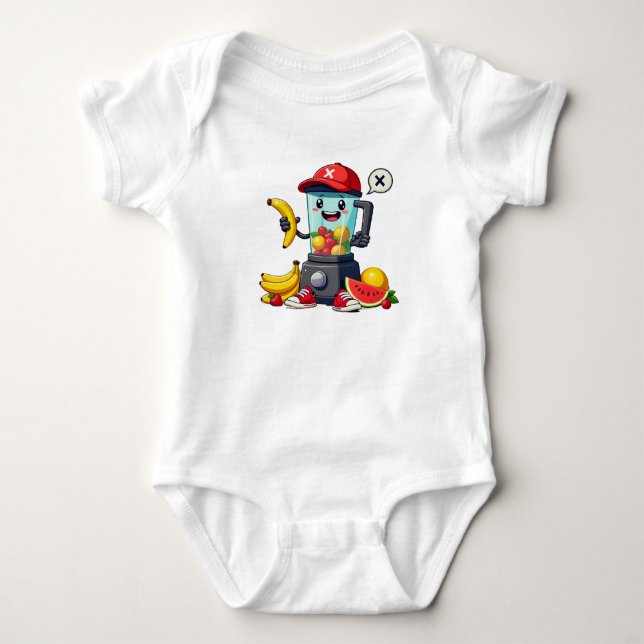 Fruity Fun Blender Buddy Baby Bodysuit (Front)