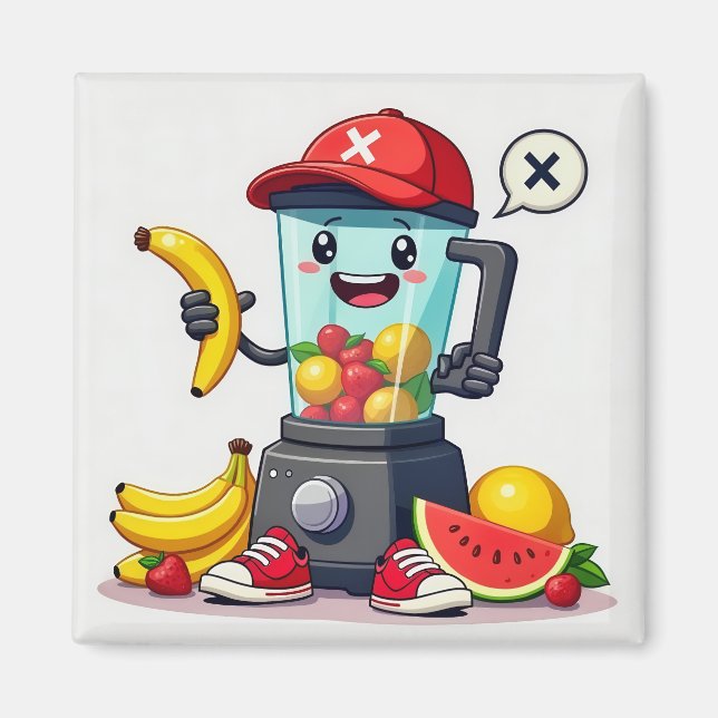 Fruity Fun Blender Buddy Magnet (Front)