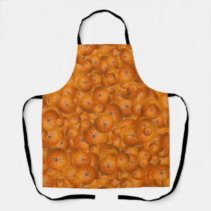 Fruity Fun Tangerine Print Pattern Apron
