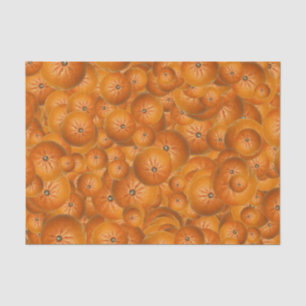 Fruity Fun Tangerine Print Pattern Tissue Paper
