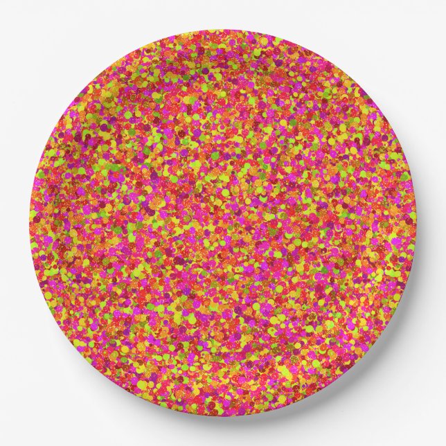 Fruity Glitter Dots-PAPER PLATES (Front)