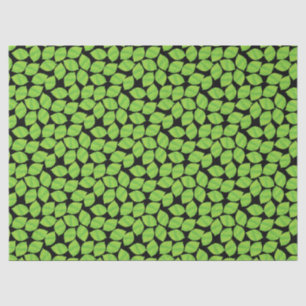 Fruity Green Limes, Black Background to Customise Tissue Paper