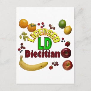 FRUITY LD - LICENSED DIETITIAN POSTCARD