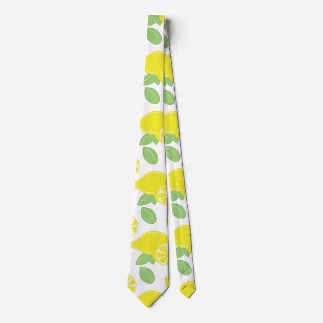 Fruity Lemon and Lemon Slices Tie (Front)