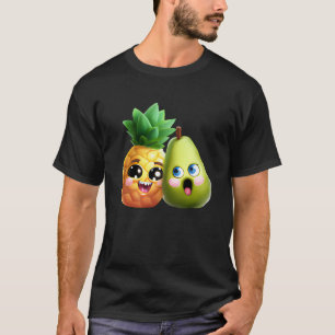 Fruity Love  Pear and Pineapple in Love T-Shirt