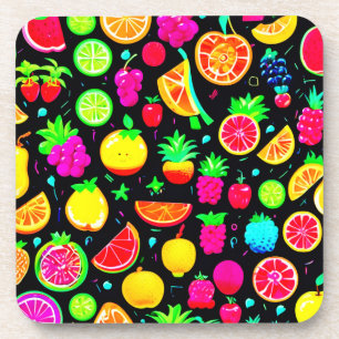 Fruity Mosaic Design Delight Coaster