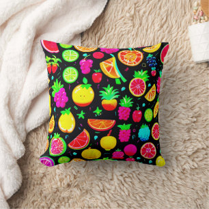 Fruity Mosaic Design Delight Cushion