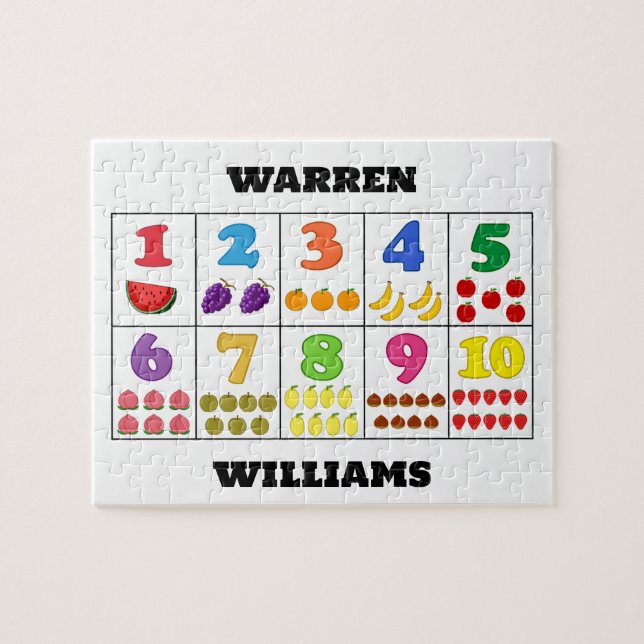 Fruity Number Garden Jigsaw Puzzle (Horizontal)