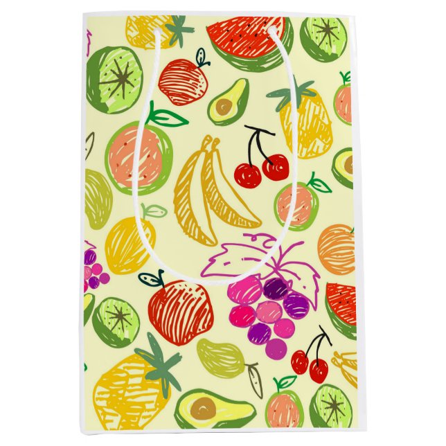 Fruity Pattern Medium Gift Bag (Front)