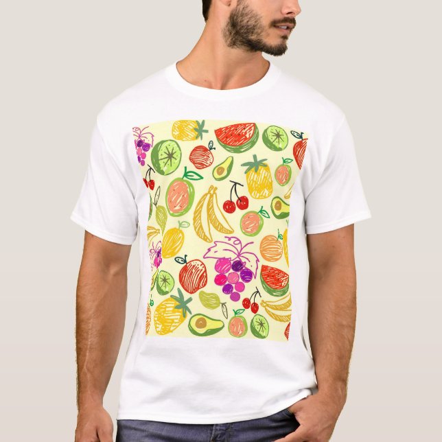 Fruity Pattern T-Shirt (Front)