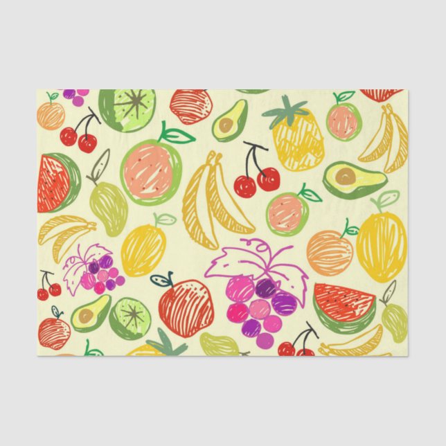 Fruity Pattern Tissue Paper (Front)