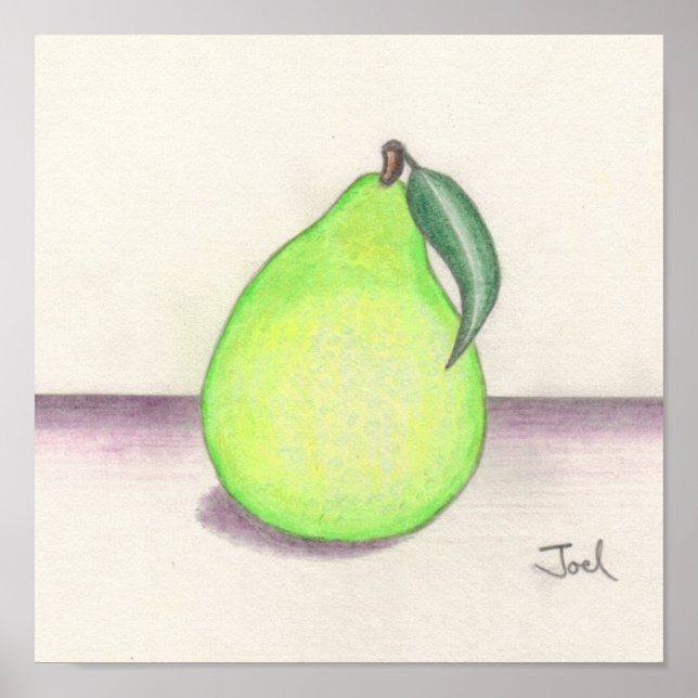 FRUITY PEAR print (11"x11") (Front)