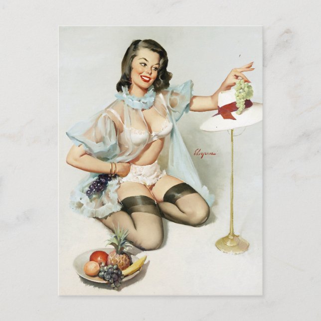 Fruity Pin Up Postcard (Front)