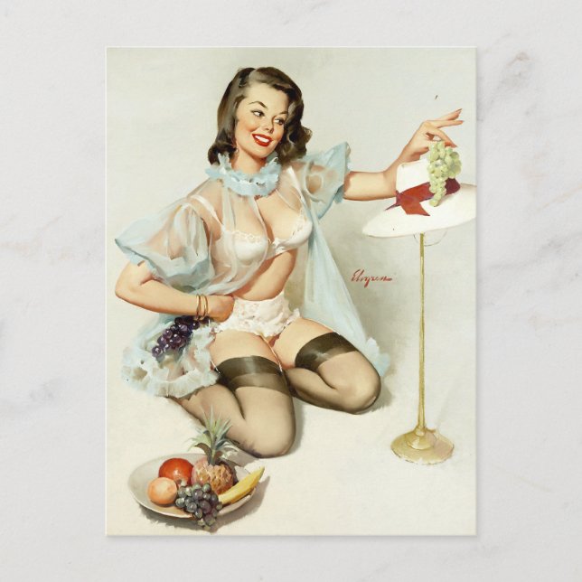 Fruity Pin Up Postcard (Front)