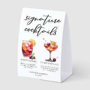 Fruity Signature Cocktails Wedding Menu