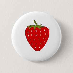 Fruity Strawberry 6 Cm Round Badge