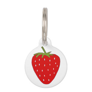 Fruity strawberry pet tag