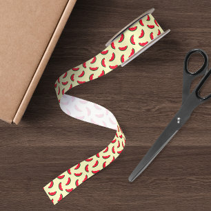 Fruity Summer Fun Red Watermelon Pattern Satin Ribbon