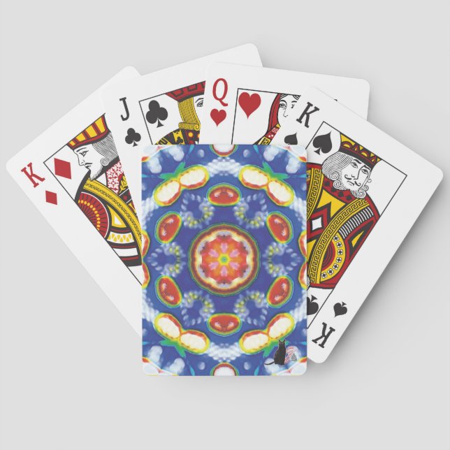 Fruity Tooty Kaleidoscope Playing Cards (Back)