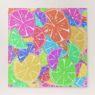 Fruity Tutti Colourful Fruit Slices Jigsaw Puzzle