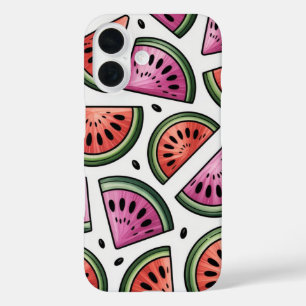 Fruity Vibes Watermelon iPhone 16 Case