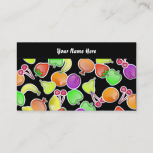 Fruity Wallpaper, Your Name Here Business Card