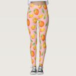 Fruity Watercolor Oranges Pattern Leggings<br><div class="desc">This is a pattern of oranges from different angles. The oranges were coloured in watercolor.</div>