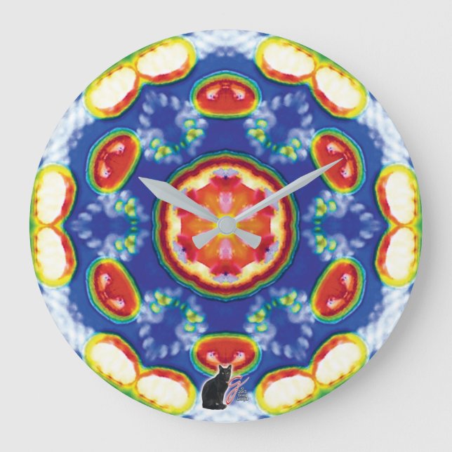 FruityTooty Kaleidoscope Large Clock (Front)