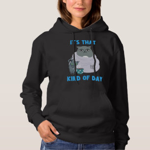 Frumpy Cat with Not So Cute Kitten It's That Kind  Hoodie
