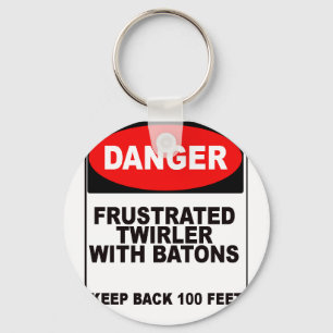 Frustrated Twirler Key Ring