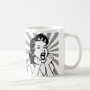 Frustrated Woman Scream Funny Mug