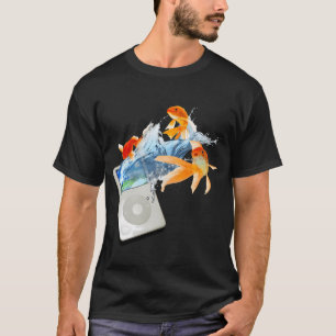 Frutiger Aero MP3 Player Fish Y2K T-Shirt