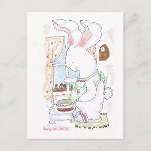 fry bunny postcard -
