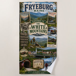 Fryeburg Maine Gateway to the White Mountains Beach Towel