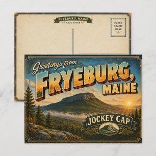 Fryeburg Maine Scenic Vintage Postcard